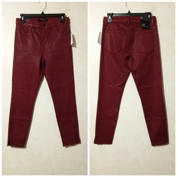 J Brand Alana High Rise Crop Skinny Coated Jeans - Picture 3 of 8